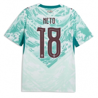 Billige Fotballdrakt Portugal Pedro Neto #18 Replika Bortedrakt VM 2026 Kortermet